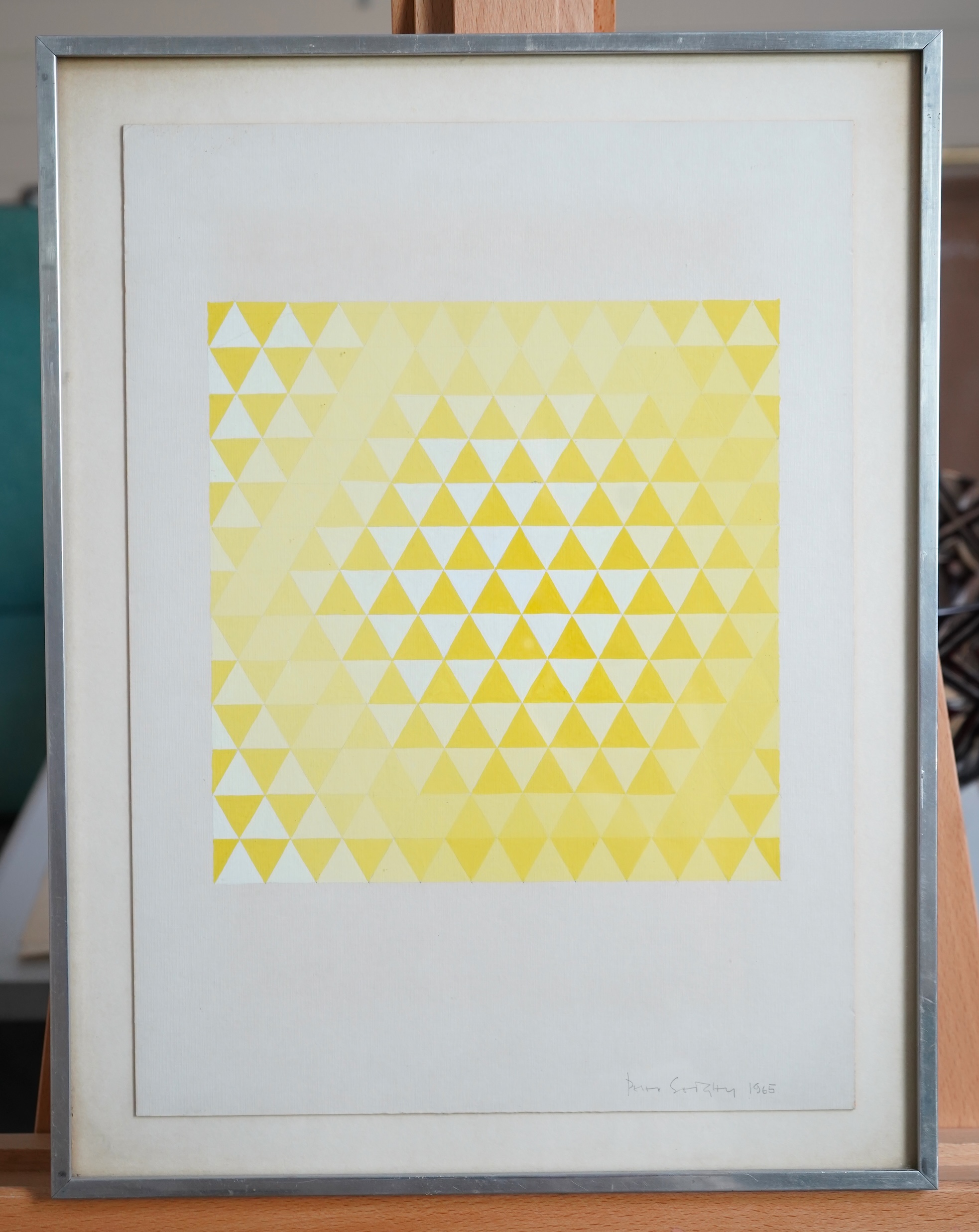 Peter Sedgley, 1930-2025, 'Yellow Gouache'